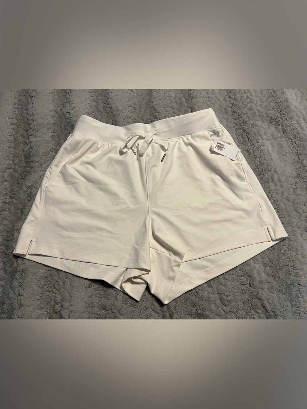 White High Rise Powersoft Shorts